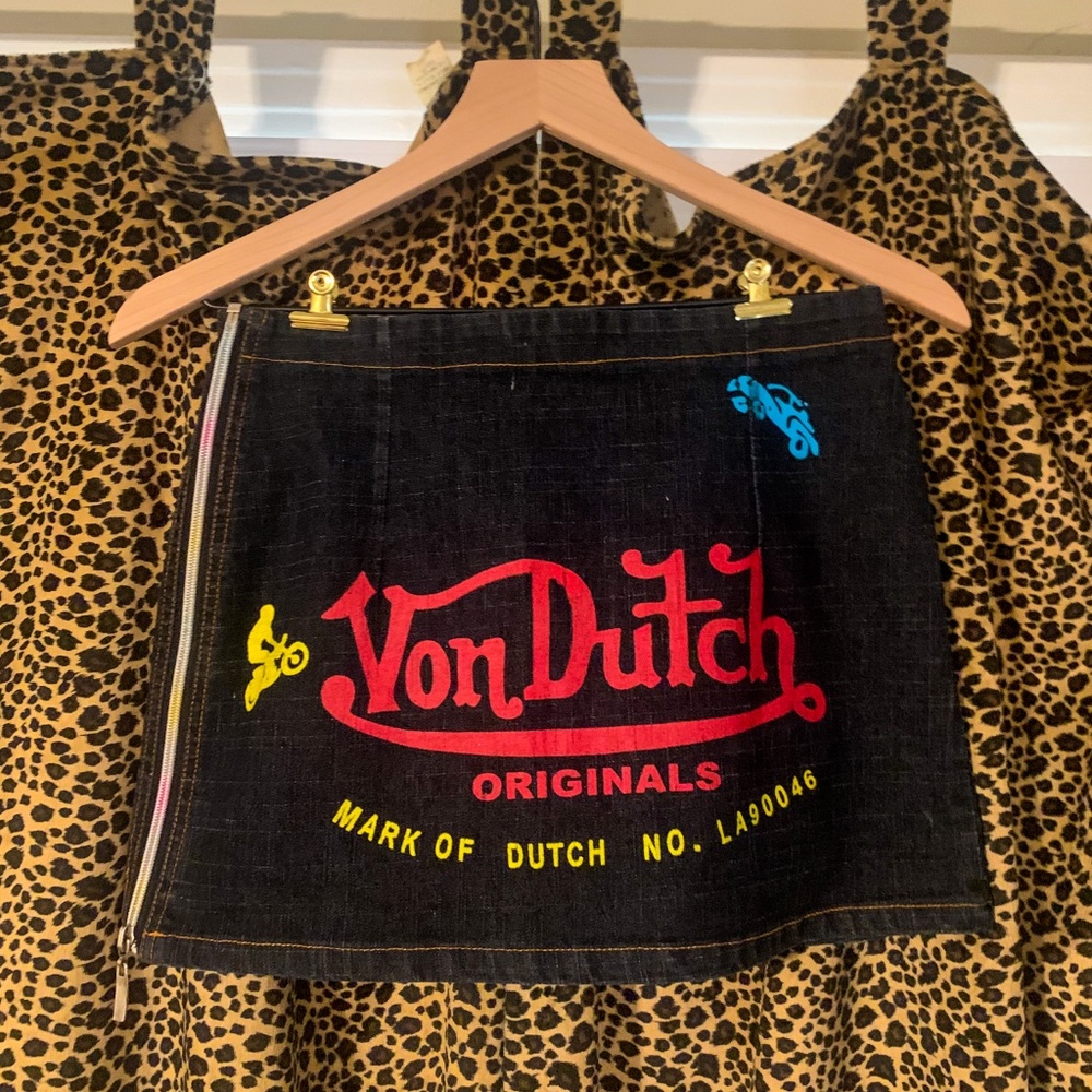 Von Dutch denim skirt